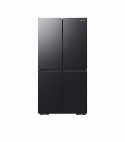 BESPOKE T Style French Door Refrigerator with Beverage Center™, 602L, Black - RF65DG90BEB1AE